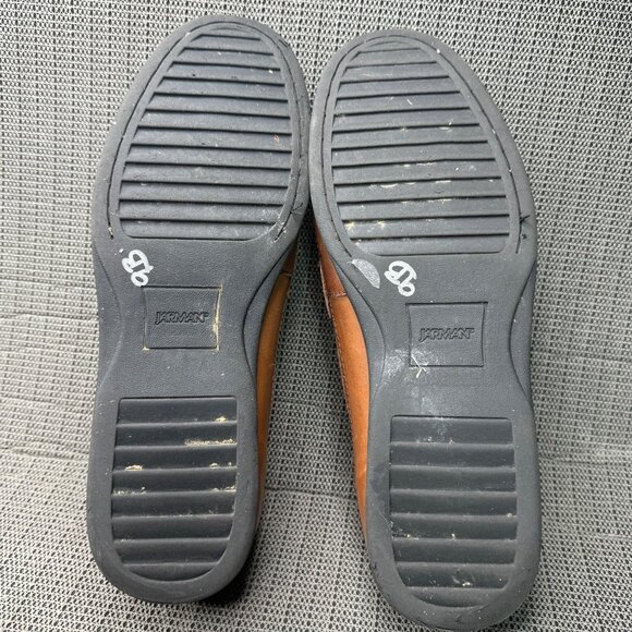 Jarman Mens Size 10 Brown Leather Moc Toe Tasseled Kiltie Loafers - Picture 6 of 8